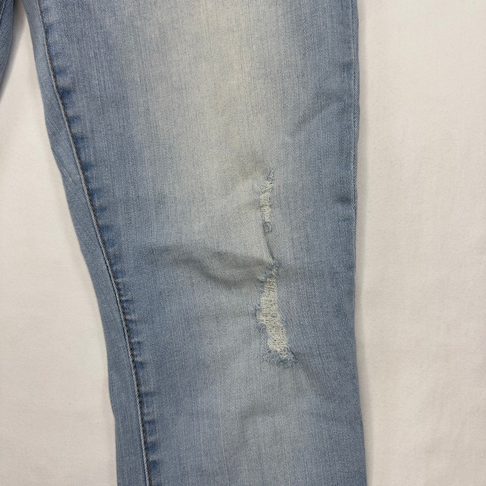 Kut From The Kloth Jeans Womens 8 Toothpick Skinny Light Blue Denim Distressed - Picture 5 of 10